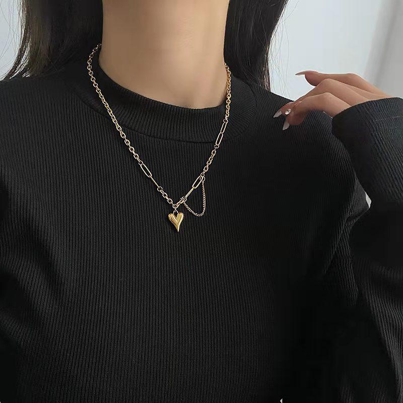 Chokers Korean Fashion Personality Simple Heart Pendant Clavicle Necklaces For Women Girls Choker Necklace Jewelry Gift 2N292 
Chokers Korean Fashion Personality Simple Heart Pendant Clavicle Necklaces For Women Girls Choker Necklace Jewelry Gift 2N292