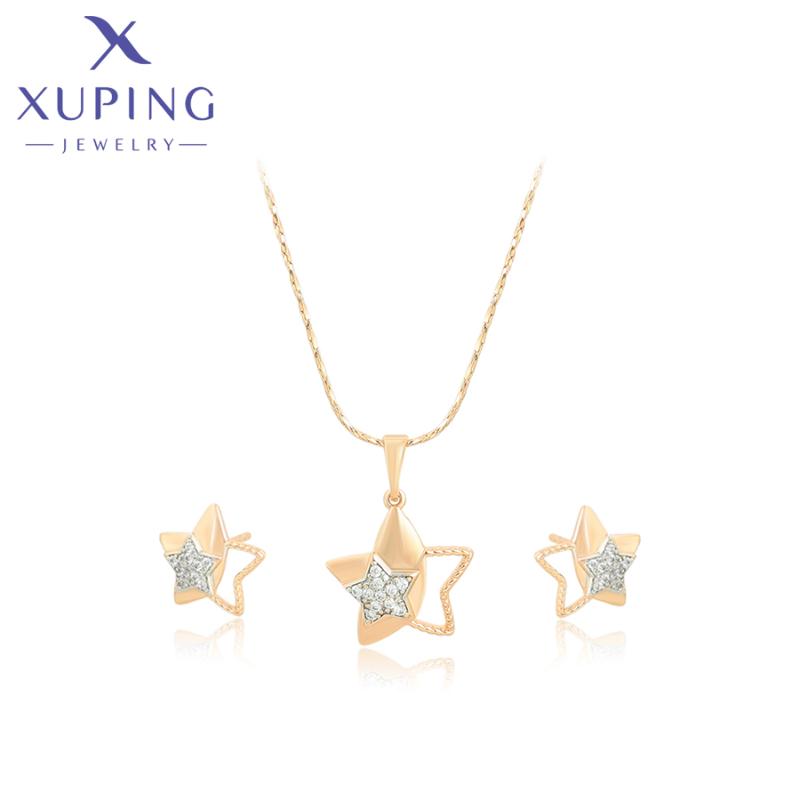 Earrings & Necklace Xuping Jewelry Fashion Arrival Gold Color Charm Set Women Girl Party Gift S00141587, Silver
Earrings & Necklace Xuping Jewelry Fashion Arrival Gold Color Charm Set Women Girl Party Gift S00141587, Silver