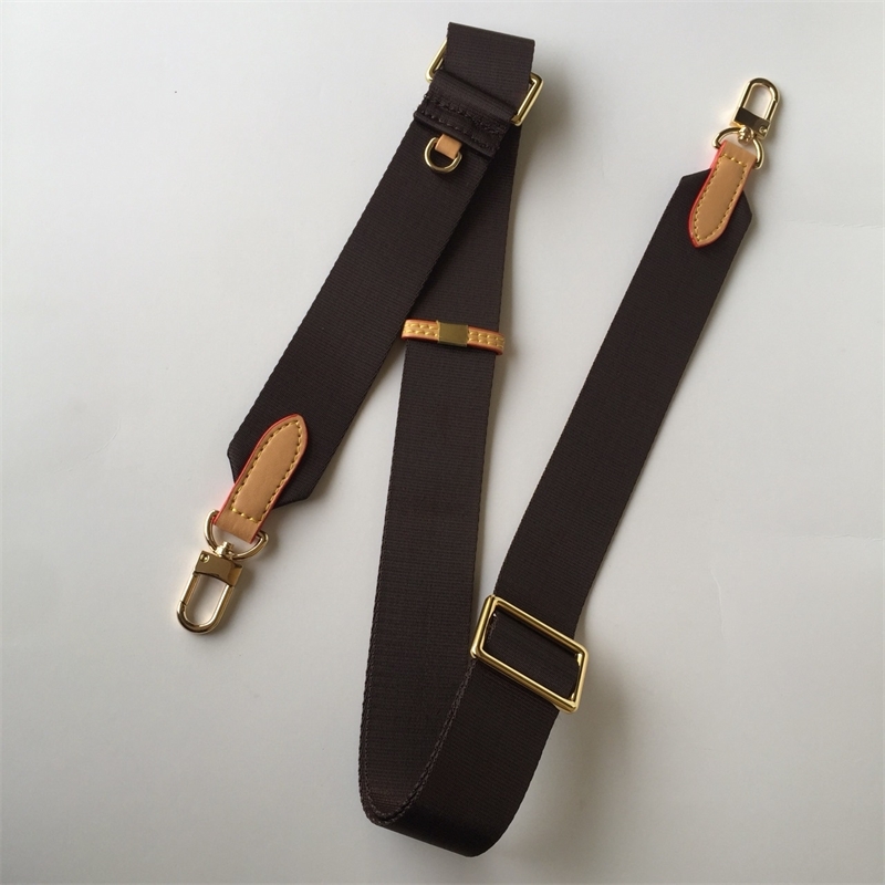 Large wide canvas nylon strap designer shoulder replacement with cowskin leather messenger bag parts accessory 211213 bb0b 4