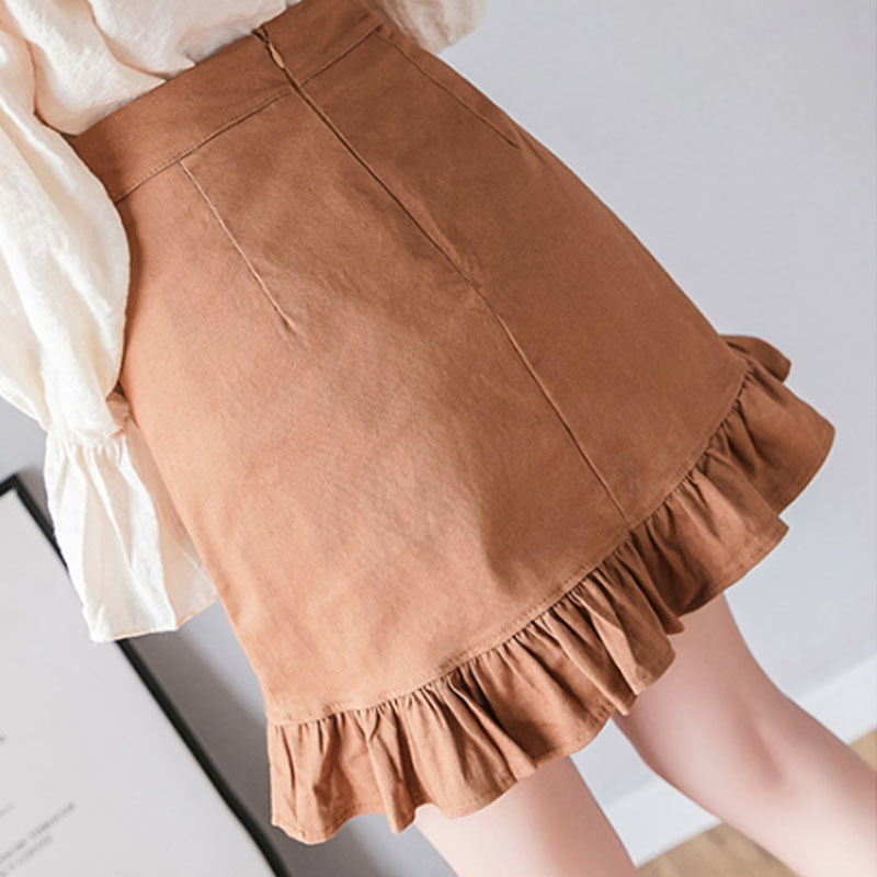 Faldas Mujer Moda Fashion Women Skirts Short for Casual High Waist Denim A-Line Elegant 6186 50 210508