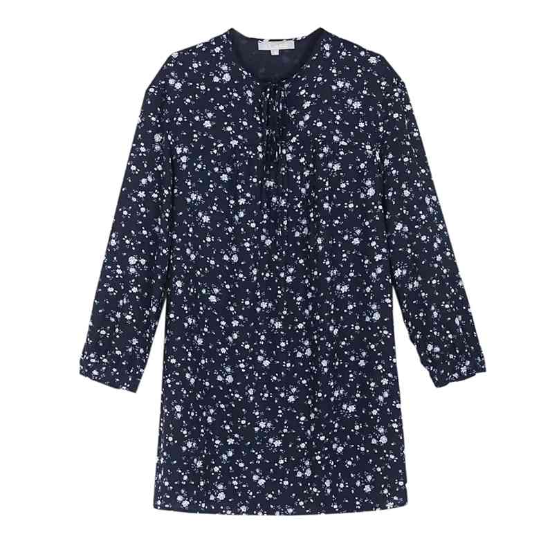 women dress Elegante Lente Bloemenprint Losse Marine Vestidos Retro O Hals Bandage Jurken Vintage Lange Mouw Jurk 210520, Blue
women dress Elegante Lente Bloemenprint Losse Marine Vestidos Retro O Hals Bandage Jurken Vintage Lange Mouw Jurk 210520, Blue