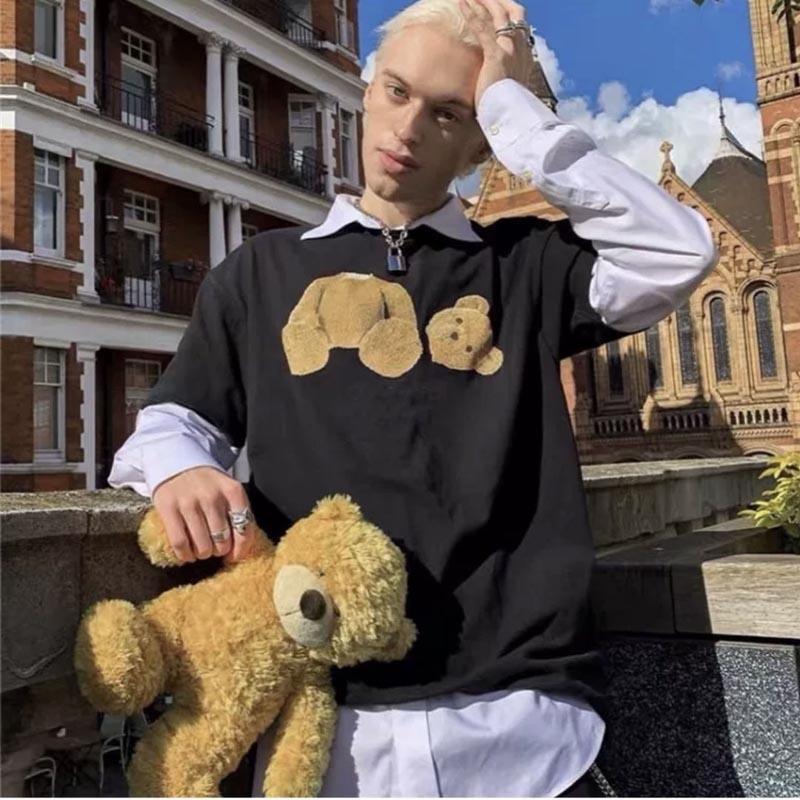 Top quality High Street Bear printed Tee Europe Italy Summer Fashion Men Women Couple T-shirts Luxury Angel Hip hop cotton short sleeve Tshirt, White
Top quality High Street Bear printed Tee Europe Italy Summer Fashion Men Women Couple T-shirts Luxury Angel Hip hop cotton short sleeve Tshirt, White