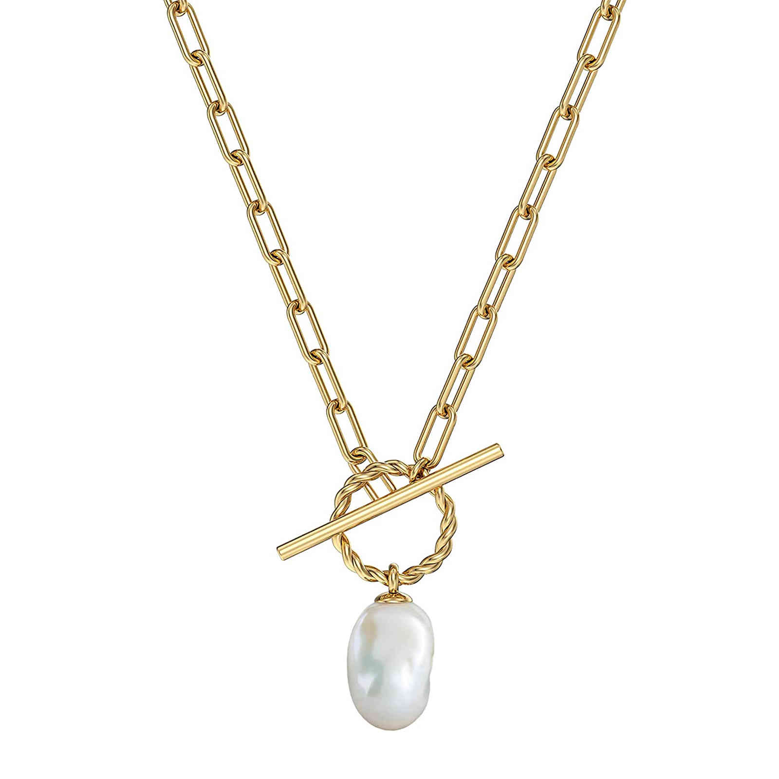 T bar Gold Filled Choker Necklace Good Quality Womans 2021 Hot Sell 14K Plated Stainls Steel Vintage Pearl Pendant Necklace
T bar Gold Filled Choker Necklace Good Quality Womans 2021 Hot Sell 14K Plated Stainls Steel Vintage Pearl Pendant Necklace