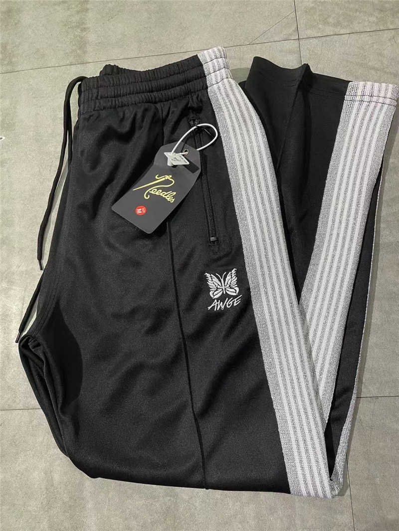 Good Quality AWGE Needles Pants Men Women 1:1 Butterfly Embroidered Needles Track Pants Side Striped Trousers X0909
Good Quality AWGE Needles Pants Men Women 1:1 Butterfly Embroidered Needles Track Pants Side Striped Trousers X0909