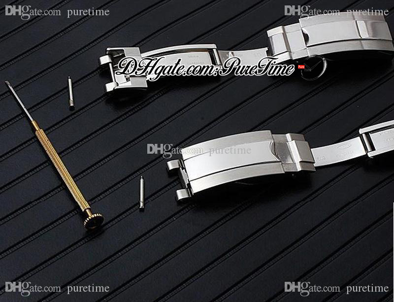 N V10 V11 V12 116610 126610 114060 SUB Watch Band Accessories 904L Stainless Steel Bracelet Retractable And Long Folding Buckle Puretime B2, Black;brown
N V10 V11 V12 116610 126610 114060 SUB Watch Band Accessories 904L Stainless Steel Bracelet Retractable And Long Folding Buckle Puretime B2, Black;brown