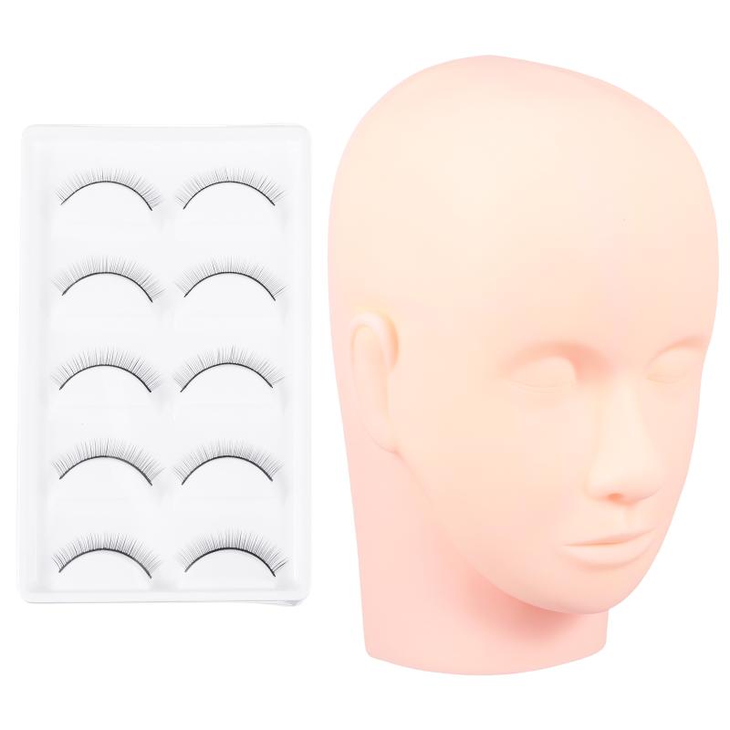False Nails 1 Set Eyelash Extension Practice Removable Mannequin Head Model Fake, Red;gold
False Nails 1 Set Eyelash Extension Practice Removable Mannequin Head Model Fake, Red;gold
