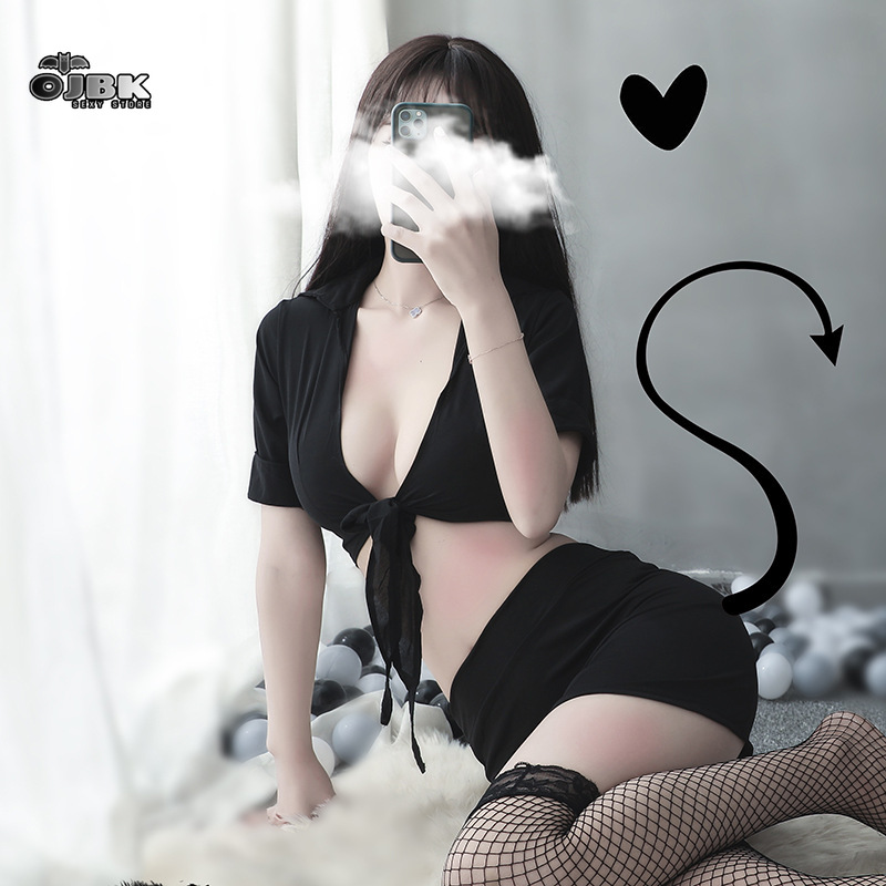 OJBK Women Sexy Cosplay Costume Erotic Teacher Outfit Office Uniform Suit Hot Perspective Black White Top And Skirt Entice Set, Red
OJBK Women Sexy Cosplay Costume Erotic Teacher Outfit Office Uniform Suit Hot Perspective Black White Top And Skirt Entice Set, Red