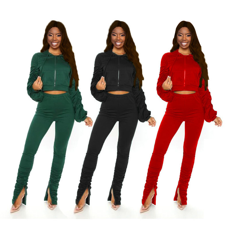 Women Designer 2pcs Sets Cardigan Tops Long Stacked Pants Clothing Sets Solid Color Two Piece Pants, White
Women Designer 2pcs Sets Cardigan Tops Long Stacked Pants Clothing Sets Solid Color Two Piece Pants, White