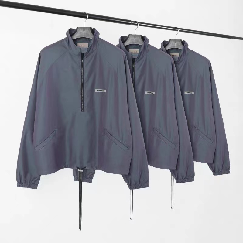 Autumn mens Fear of God Jackets Double line stand collar fog doubles thread colorful high street reflective essentials Outerwear Men women C, Black;brown 
Autumn mens Fear of God Jackets Double line stand collar fog doubles thread colorful high street reflective essentials Outerwear Men women C, Black;brown