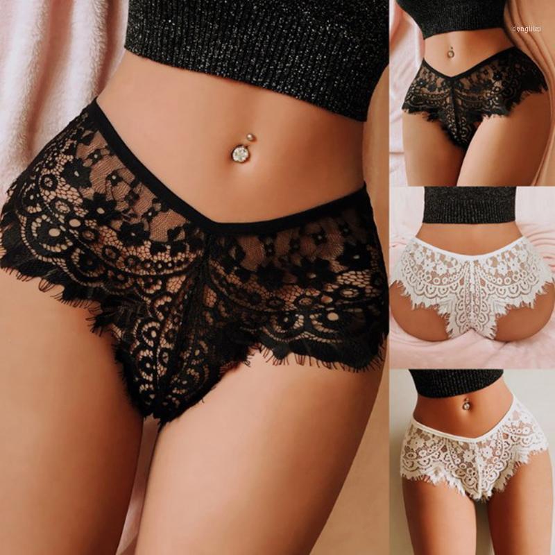 Women's Transparent Lace Panties High Waist Underwear Brief Sexy G-String Thongs1, White
Women's Transparent Lace Panties High Waist Underwear Brief Sexy G-String Thongs1, White