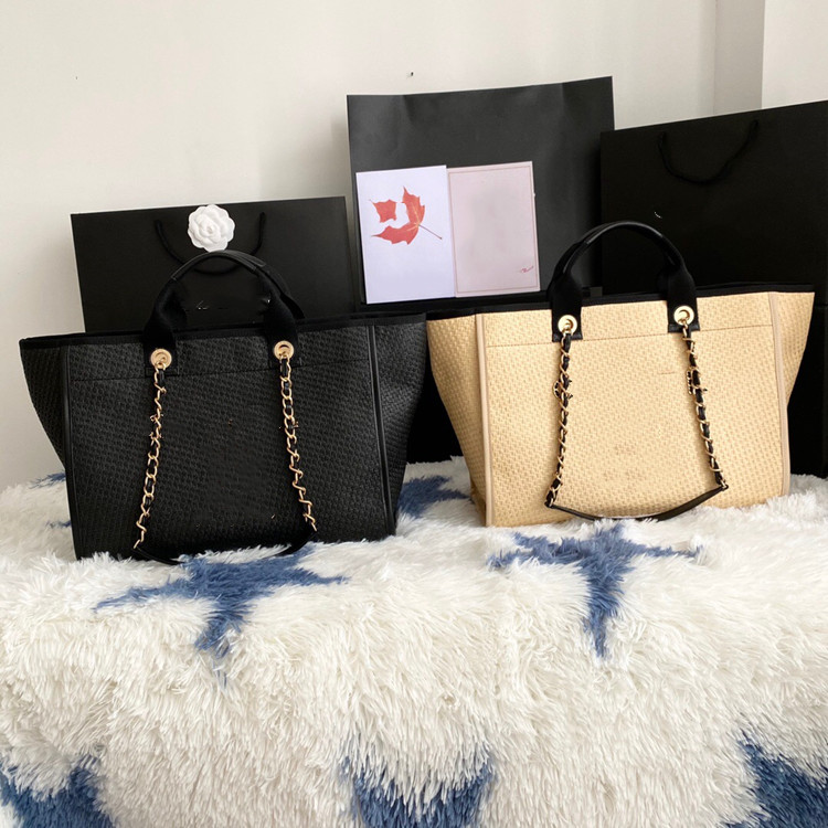 handbag straw woven beach bag women wild fashion chain sports vacation large-capacity, Black
handbag straw woven beach bag women wild fashion chain sports vacation large-capacity, Black