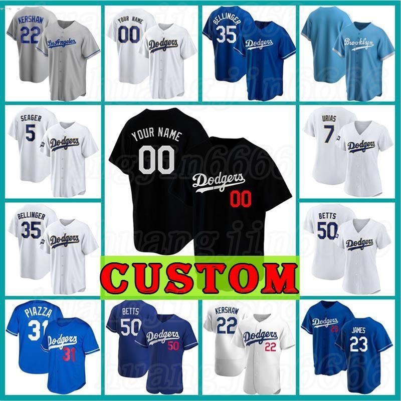Los 5 Corey Seager Angeles Custom Dodger Jersey 50 Mookie Betts Baseball Clayton Kershaw Cody Bellinger Julio Urias Pederson Manny Machado 22/21, Mens custom retro+patch(daoqi)
Los 5 Corey Seager Angeles Custom Dodger Jersey 50 Mookie Betts Baseball Clayton Kershaw Cody Bellinger Julio Urias Pederson Manny Machado 22/21, Mens custom retro+patch(daoqi)