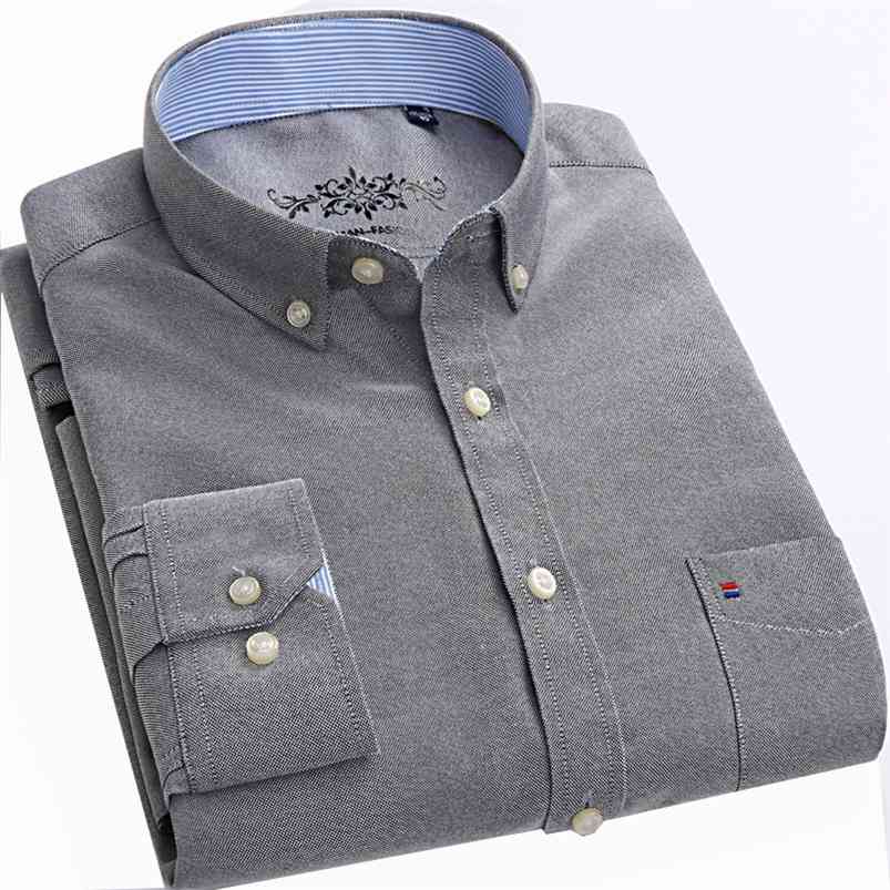Oxford Striped Plaid Men's Fashion Long Sleeve Shirts Hight Quality White Business Office Casual Shirt Plus Size 210721, As photo
Oxford Striped Plaid Men's Fashion Long Sleeve Shirts Hight Quality White Business Office Casual Shirt Plus Size 210721, As photo