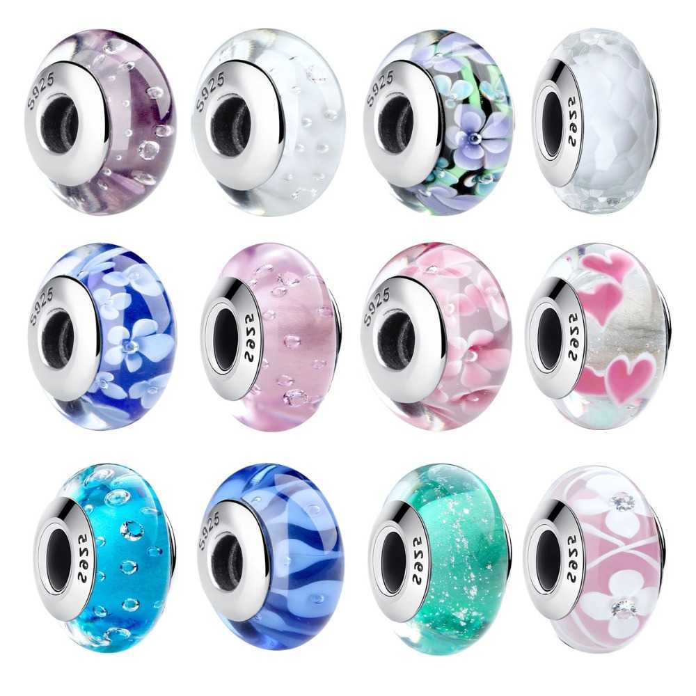 Charm 925 Sterling Silver Perles European Glass Murano Fit Charms Beads DIY Jewelry Making ECZ004
Charm 925 Sterling Silver Perles European Glass Murano Fit Charms Beads DIY Jewelry Making ECZ004