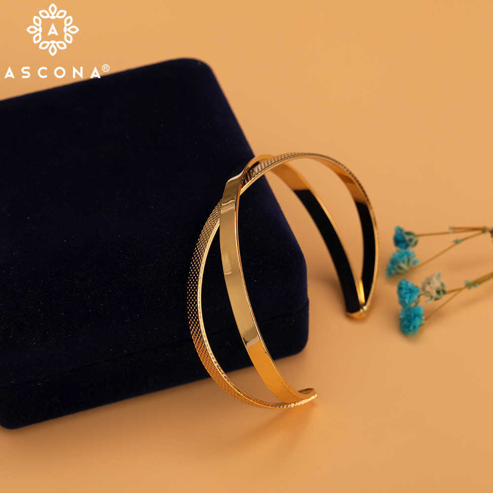 Ascona Trendy Brand Women Bracelets & Bangles Open Cuff Design Stainless Steel Bracelets Luxury Gold Color Jewelry for Female Q0719
Ascona Trendy Brand Women Bracelets & Bangles Open Cuff Design Stainless Steel Bracelets Luxury Gold Color Jewelry for Female Q0719