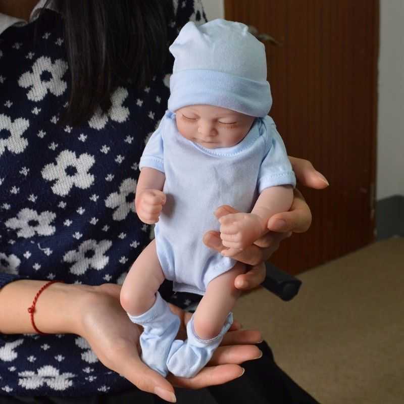 Reborn dolls Full silicone body reborn baby boy Sleeping dolls Girls Bath Lifelike Real Bebe Brinquedos Reborn Bonecas2931