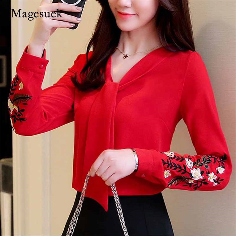 Fashion Woman Blouses Long Sleeve Chiffon Women Blouse Office Lady Embroidery Shirt Tops Blusas Mujer De Moda 0547 210518, Black
Fashion Woman Blouses Long Sleeve Chiffon Women Blouse Office Lady Embroidery Shirt Tops Blusas Mujer De Moda 0547 210518, Black