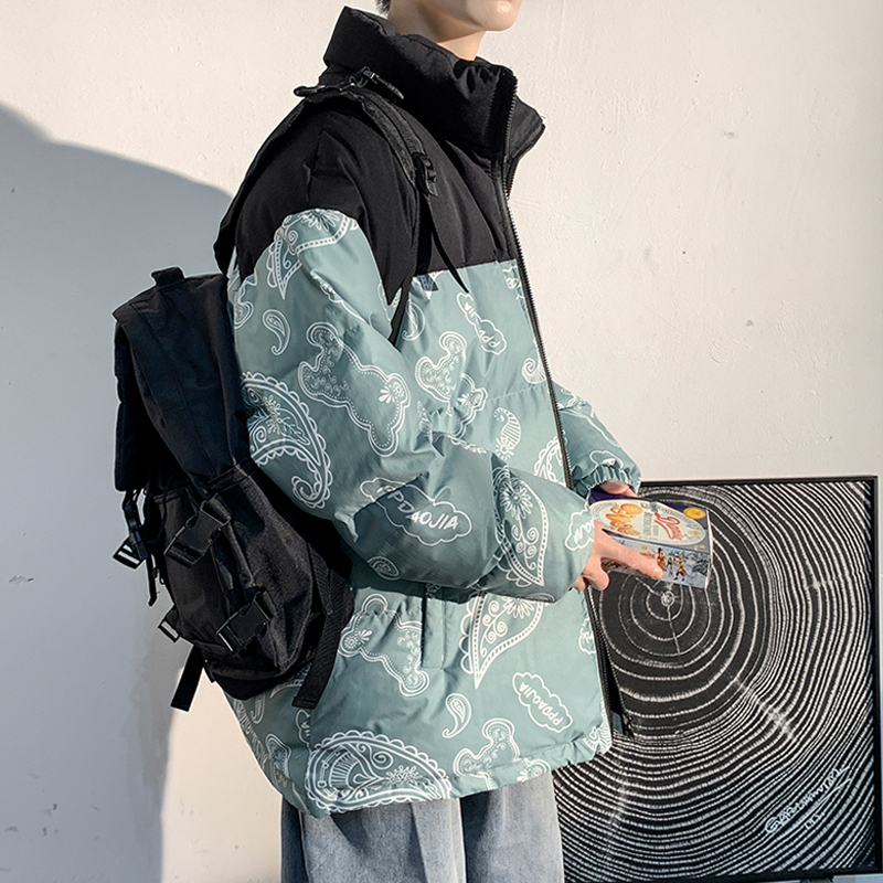 Men Street Trend Thicken Jackets 2021 GG„Winter Color Blocking Couples Bread Stand Collar Parkas Casual Retro Print Padded Jacket, Khaki
Men Street Trend Thicken Jackets 2021 GG„Winter Color Blocking Couples Bread Stand Collar Parkas Casual Retro Print Padded Jacket, Khaki