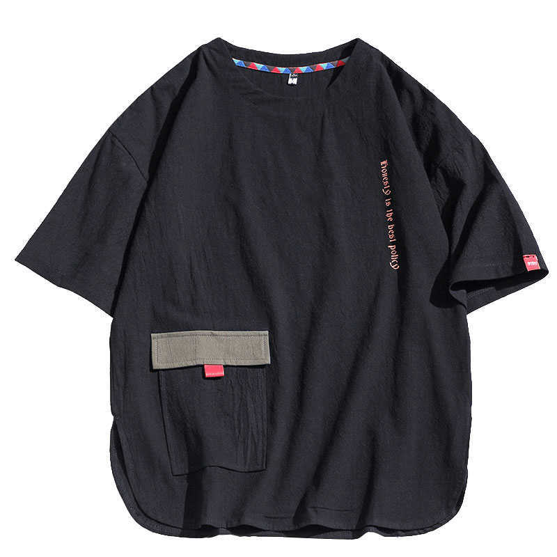 Short Sleeve T Shirt Men Summer Loose Tshirt Top Tees HIP HOP PUNK ROCK Fashion Clothes Plus Size M-4XL 5XL O NECK 210629