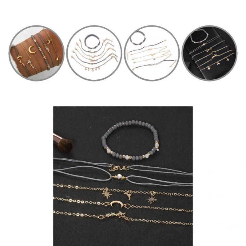 Bangle Grey Color 1 Set Good Fadeless Lover Bracelet Gifts Lightweight Chain Bracelets Long Lasting For Women
Bangle Grey Color 1 Set Good Fadeless Lover Bracelet Gifts Lightweight Chain Bracelets Long Lasting For Women