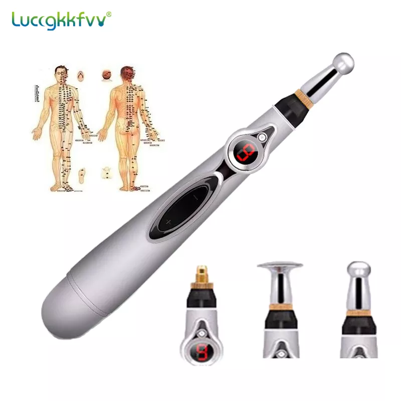 Electronic Acupuncture Pen Electric Meridians Laser Therapy Heal Massage Pen Meridian Energy Pen Relief Pain Tools