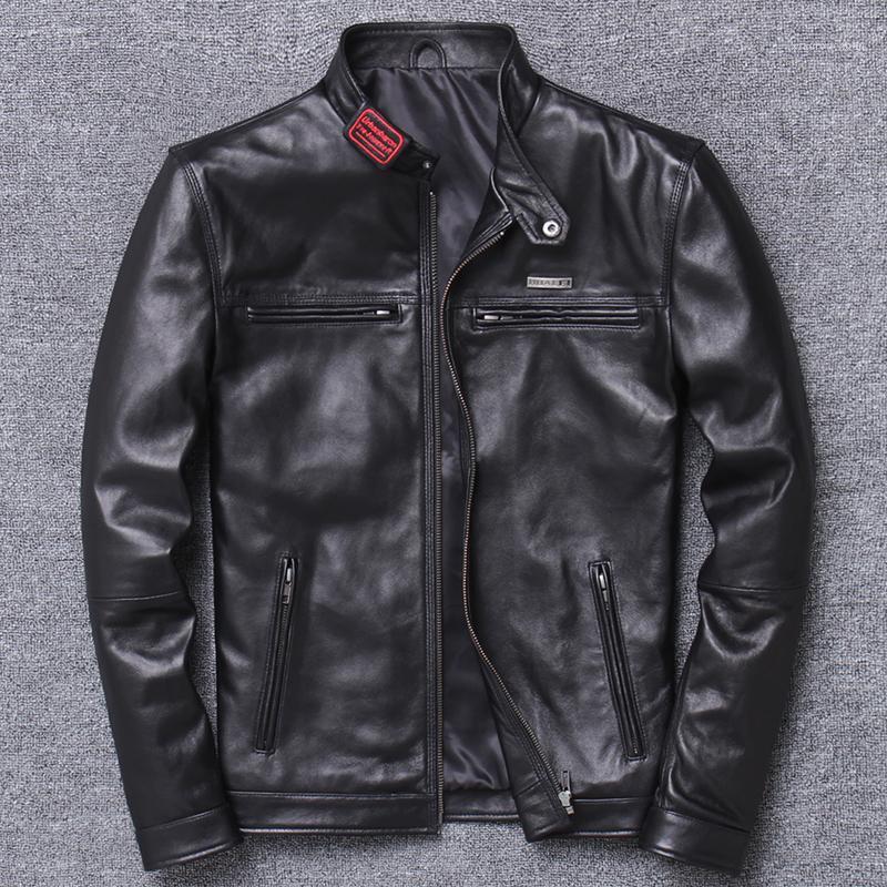 Men' Leather & Faux Locomotive Genuine Sheep Skin Trend Jacket Man Clothing Self-cultivation Short A Stand Vintage, Sheep skin black
Men' Leather & Faux Locomotive Genuine Sheep Skin Trend Jacket Man Clothing Self-cultivation Short A Stand Vintage, Sheep skin black