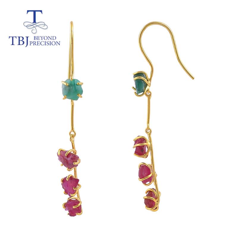 Dangle & Chandelier Long Earring Handmade Natural Emerald Ruby Gemstone Rough Fine Jewelry 925 Sterling Silver Unique Design For Fashion Gir
Dangle & Chandelier Long Earring Handmade Natural Emerald Ruby Gemstone Rough Fine Jewelry 925 Sterling Silver Unique Design For Fashion Gir