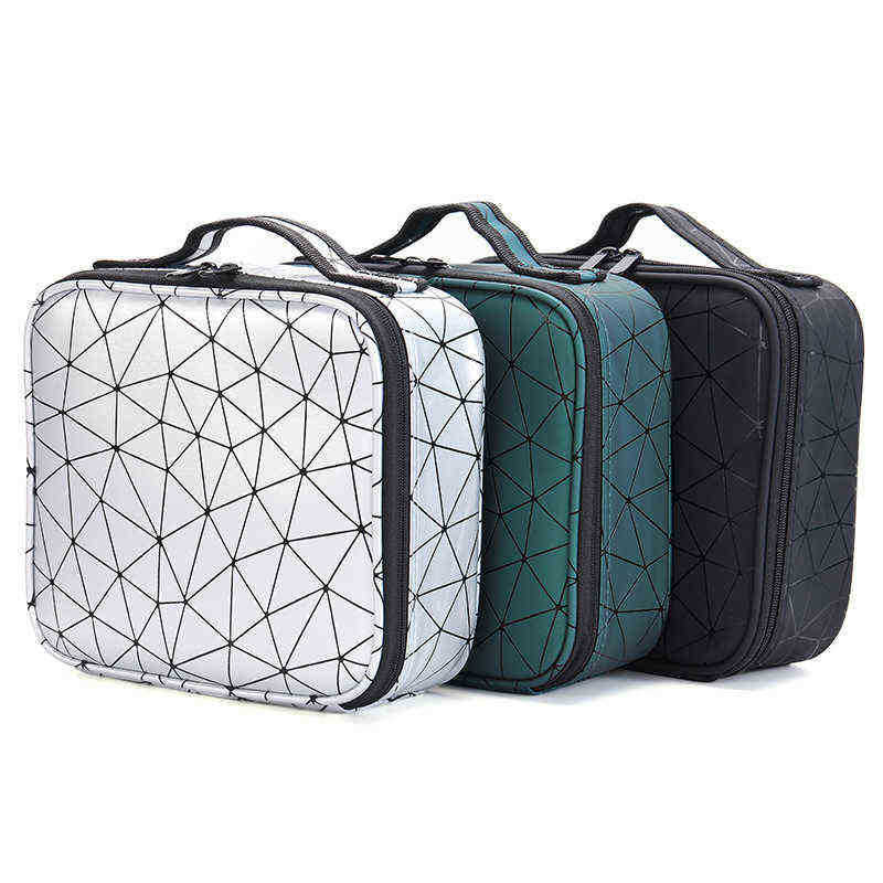 Case Female Brand Profession Makeup Fashion Beautician Cosmetics Organizer Storage Box Nail Tool Suitcase For Women Make Up Bag 202211