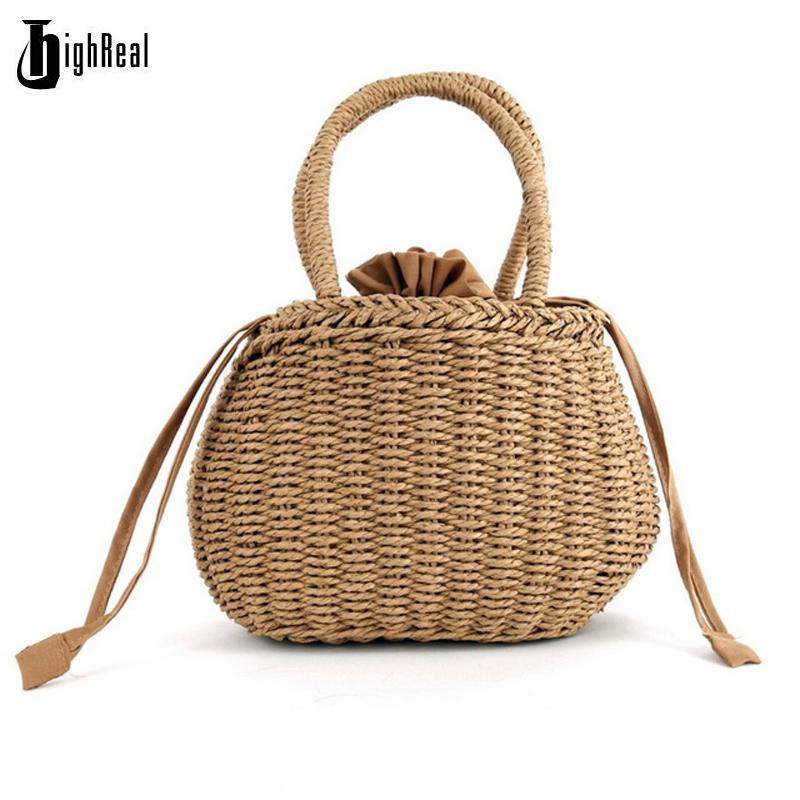 Shopping Bags HIGHREAL Straw Bucket Basket Bag Women Ins Summer Drawstring Tote Small Sweet Korean Knitted Beach, Brown
Shopping Bags HIGHREAL Straw Bucket Basket Bag Women Ins Summer Drawstring Tote Small Sweet Korean Knitted Beach, Brown