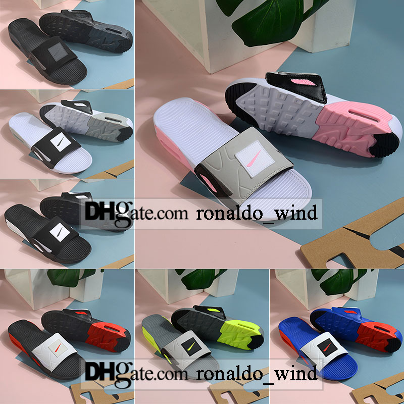 With Box slides slipper sandals airmax90 sneakers shoes fashion rubber flip flops summer black volt 90 flat foam runner men women beach classic loafers trainers, Color 6
With Box slides slipper sandals airmax90 sneakers shoes fashion rubber flip flops summer black volt 90 flat foam runner men women beach classic loafers trainers, Color 6