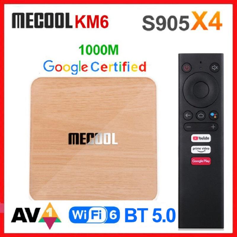 Mecool KM6 ATV Amlogic S905X4 TV Box Android 10 4G 32GB Google Certified Support Wifi 6 AV1 BT5.0 1000M Set Top Box
Mecool KM6 ATV Amlogic S905X4 TV Box Android 10 4G 32GB Google Certified Support Wifi 6 AV1 BT5.0 1000M Set Top Box
