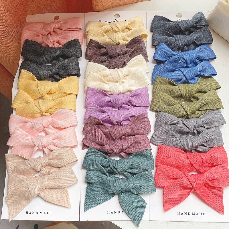 10Pcs/set Lovely Baby Solid Bowknots Hair Clips For Cute Girls Cotton Hairpins Boutique Barrettes Headwear Kids Hair Accessories, Mixed color
10Pcs/set Lovely Baby Solid Bowknots Hair Clips For Cute Girls Cotton Hairpins Boutique Barrettes Headwear Kids Hair Accessories, Mixed color