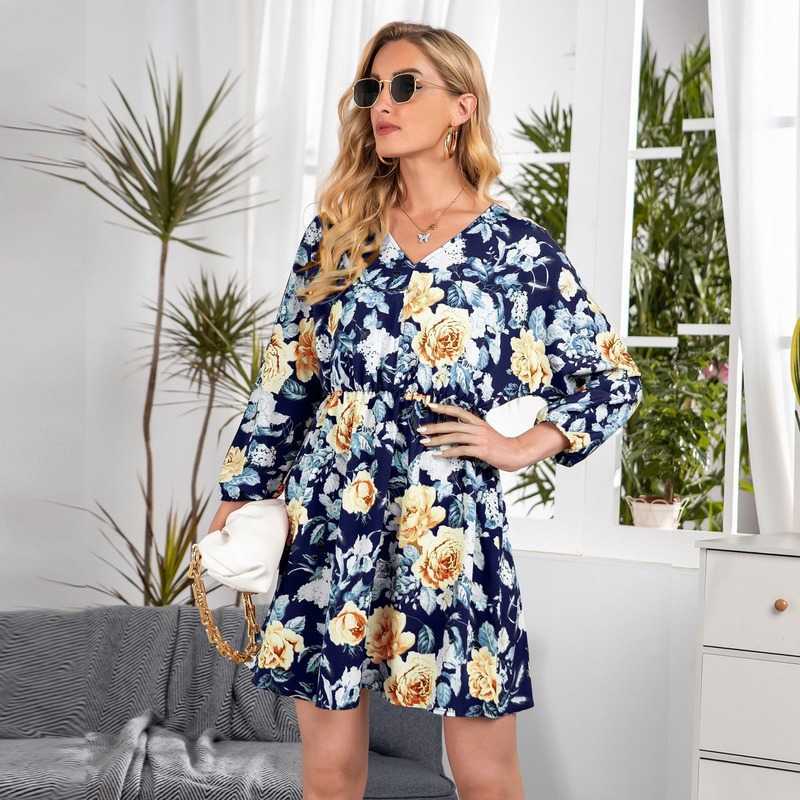 Floral Printed Boho Woman Dress Sexy V-Neck Long Sleeve Harajuku Beach Dress Women Fashion Clothing W9114 210526, White
Floral Printed Boho Woman Dress Sexy V-Neck Long Sleeve Harajuku Beach Dress Women Fashion Clothing W9114 210526, White