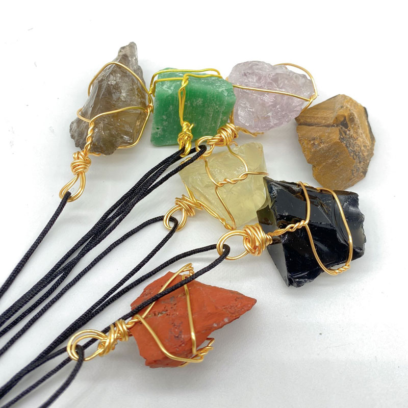 7 Styles Irregular Natural Stone Crystal Healing Handmade Pendant Necklaces Original Style For Women Men Decor Jewelry
7 Styles Irregular Natural Stone Crystal Healing Handmade Pendant Necklaces Original Style For Women Men Decor Jewelry