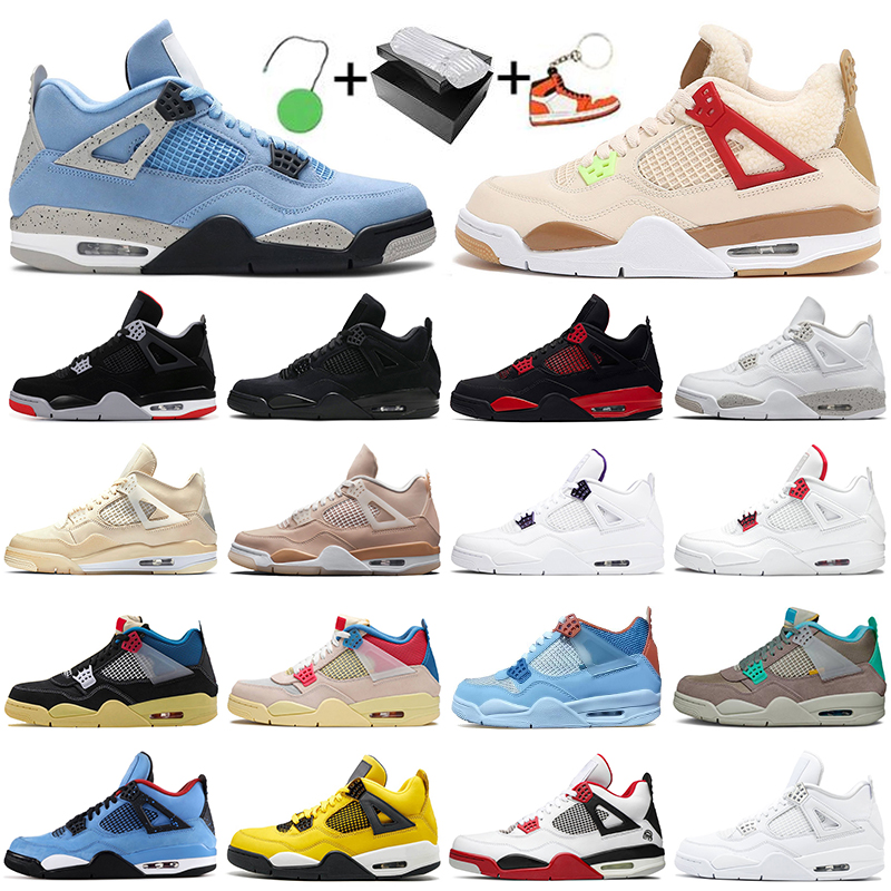4 4s men basketball shoes Black Cat University Blue Bred Cement Court Purple Sail Shimmer Wild Things mens womens sports trainers sneakers, 4s university blue
4 4s men basketball shoes Black Cat University Blue Bred Cement Court Purple Sail Shimmer Wild Things mens womens sports trainers sneakers, 4s university blue