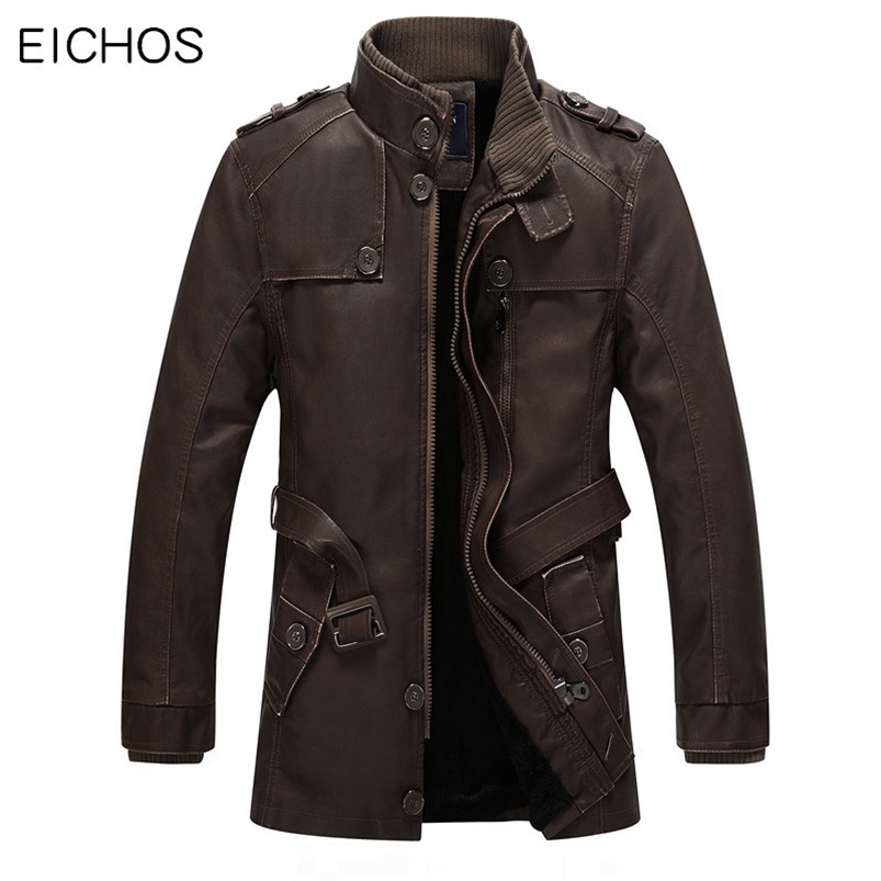 EICHOS Winter Leather Jacket Mens Casual Warm Mens Long Leather Trench Coat Washed PU Leather Motorcycle Jacket Plus size 4XL 211111, Brown
EICHOS Winter Leather Jacket Mens Casual Warm Mens Long Leather Trench Coat Washed PU Leather Motorcycle Jacket Plus size 4XL 211111, Brown