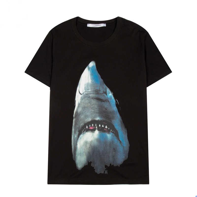 Men Stylist T shirts Fashion shark Printed Mens And Womens Short Sleeve Tops Tees Summer Cotton T-shirt, White;black
Men Stylist T shirts Fashion shark Printed Mens And Womens Short Sleeve Tops Tees Summer Cotton T-shirt, White;black