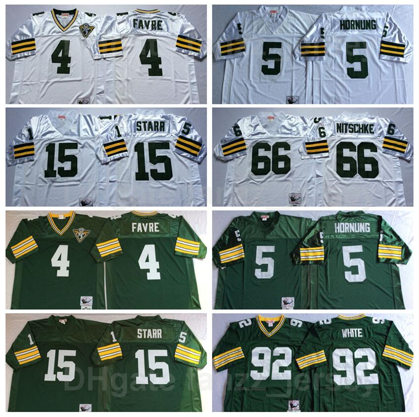NCAA Retro Football Vintage 4 Brett Favre Jersey 15 Bart Starr 66 Ray Nitschke 92 Reggie White 5 Paul Hornung All Stitched Green, 4 white
NCAA Retro Football Vintage 4 Brett Favre Jersey 15 Bart Starr 66 Ray Nitschke 92 Reggie White 5 Paul Hornung All Stitched Green, 4 white
