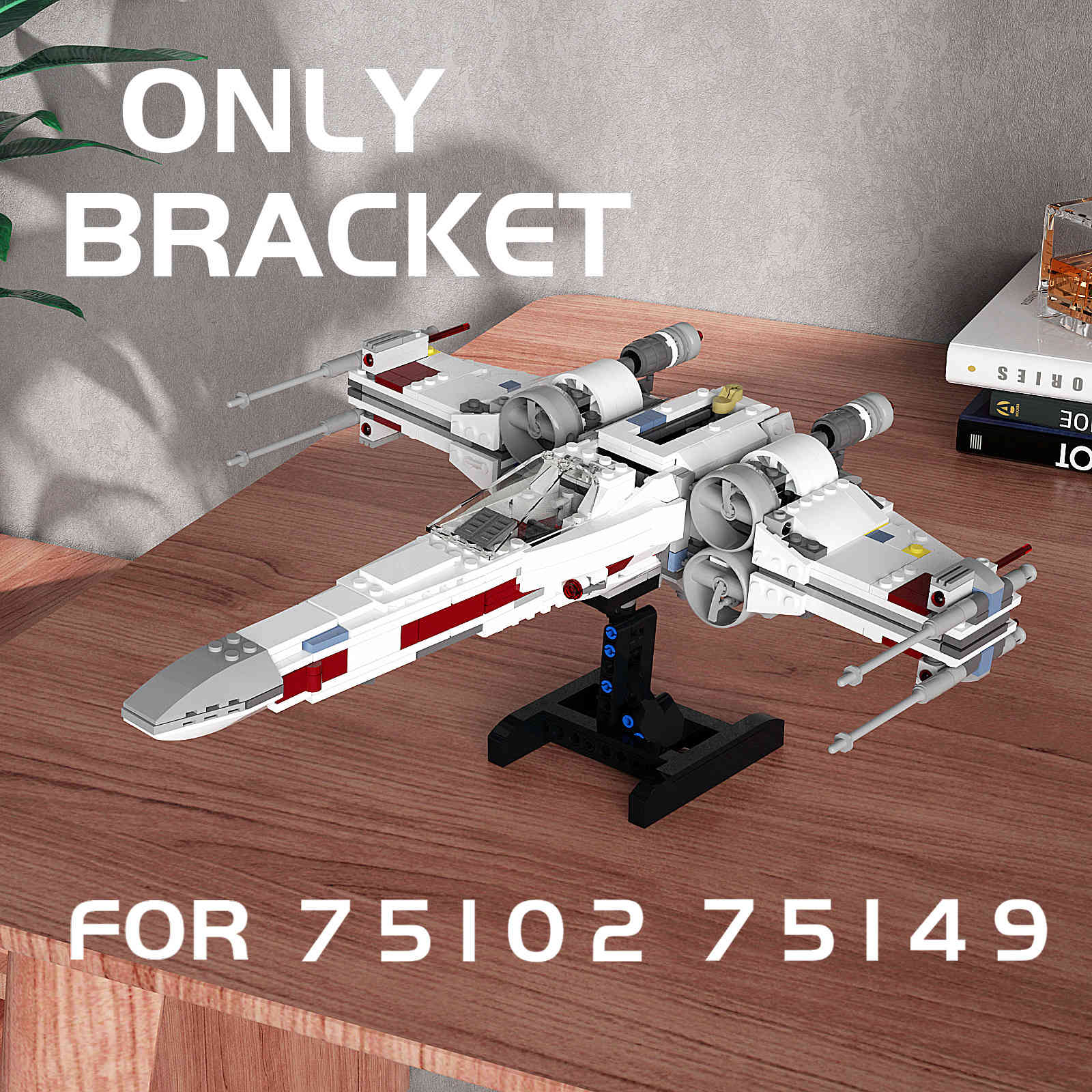 

MOC Stand (Only Bracket) for The Space Wars Resistance X-wing Fighter 75149 Display Stand Building Blocks Bricks DIY Toys K716