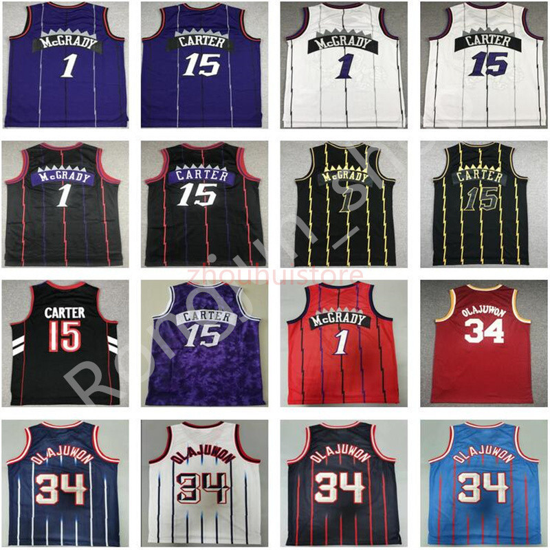 Mitchell Ness Retro Stitched Basketball Vince Carter 15 Tracy McGrady 1 Hakeem Olajuwon 34 Nba' Jerseys Black Purple White Red Vintage
Mitchell Ness Retro Stitched Basketball Vince Carter 15 Tracy McGrady 1 Hakeem Olajuwon 34 Nba' Jerseys Black Purple White Red Vintage
