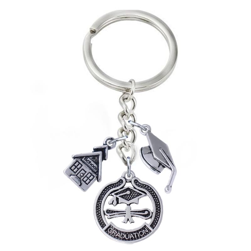 Keychains Fashion Ancient Metal Graduation Dr. Cap Diploma Pendant DIY Key Chain FIT Student Gift Souvenir Holder
Keychains Fashion Ancient Metal Graduation Dr. Cap Diploma Pendant DIY Key Chain FIT Student Gift Souvenir Holder