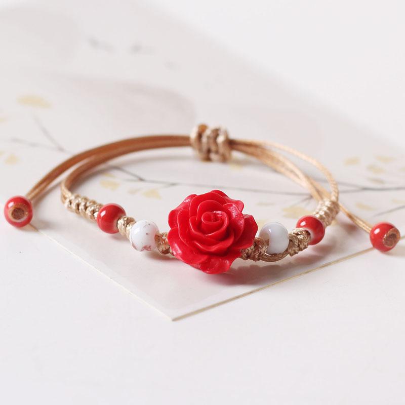 Charm Bracelets AIZHCRAFT Resin Rose Charms Ceramics Beads & Bangles For Women Men Girl Students Kids Friendship Gifts Boho Jewelry
Charm Bracelets AIZHCRAFT Resin Rose Charms Ceramics Beads & Bangles For Women Men Girl Students Kids Friendship Gifts Boho Jewelry