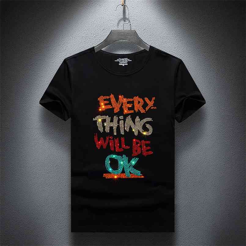 Large Size 7XL Drilling T-shirt Men Summer Short Sleeve Fashion Printed Tshirt Jersey Casual Cotton Tops Male 210721, Beige
Large Size 7XL Drilling T-shirt Men Summer Short Sleeve Fashion Printed Tshirt Jersey Casual Cotton Tops Male 210721, Beige