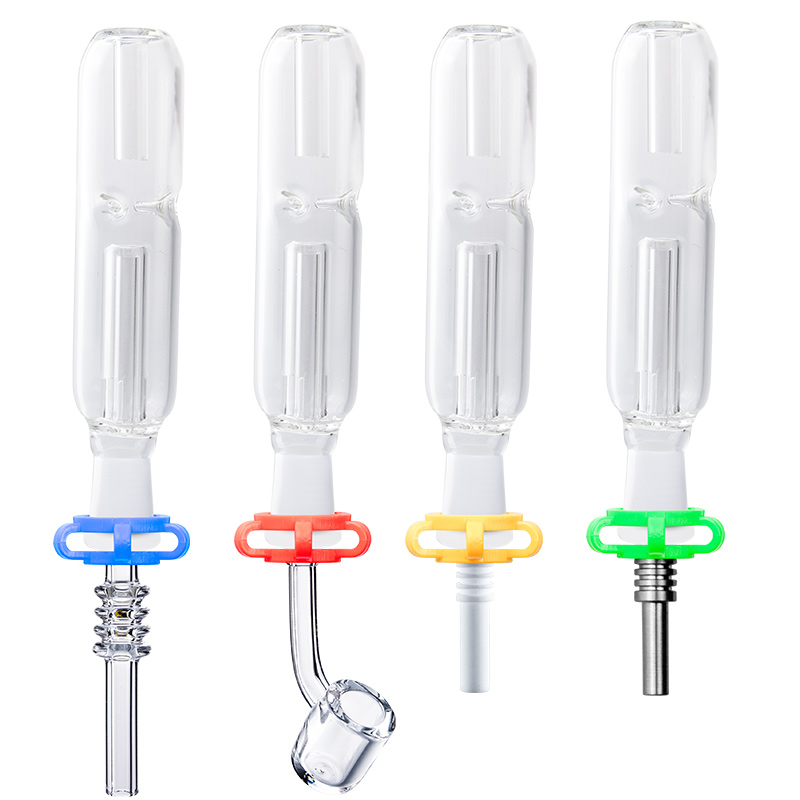 Glass313 CSYC NC007 Glass Pipes 10mm GR2 Titanium Quartz Banger Nail Smoking Pipe Oil Rig Concentrate Bong