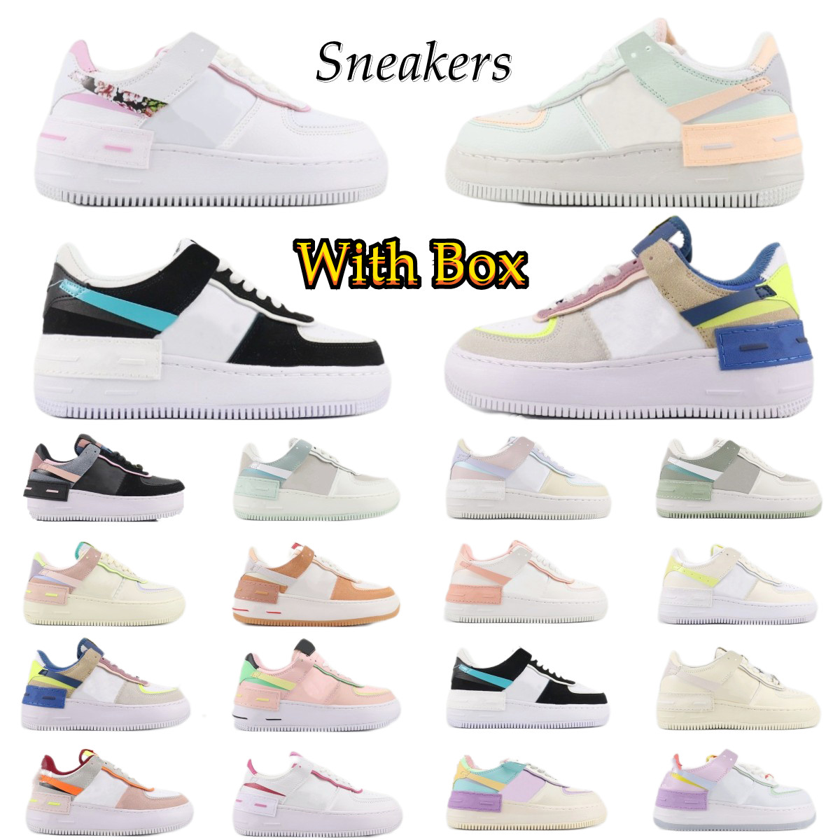 Luxury Co-branded Platform Low-tops Board Shoes Designer Macaron Women Sneakers Top Quality Mesh Breathable Trainers Versatile Sports Shoes Tennis Shoe Airforce 1, Color8
Luxury Co-branded Platform Low-tops Board Shoes Designer Macaron Women Sneakers Top Quality Mesh Breathable Trainers Versatile Sports Shoes Tennis Shoe Airforce 1, Color8