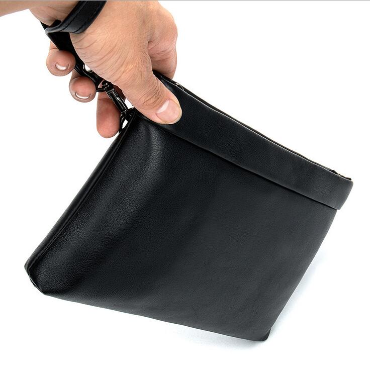 Fashion Design handbags men's genuine leather clutch wallets large-capacity Korean business envelope bag cowhide clutches wholesale 9849