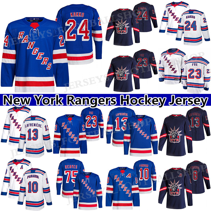 New York Rangers Jersey 23 Adam Fox 13 Alexis Lafreniere 10 Artemi Panarin 24 Kaapo Kakko 75 Ryan Reaves 93 Mika Zibanejad hockey jerseys, Blue
New York Rangers Jersey 23 Adam Fox 13 Alexis Lafreniere 10 Artemi Panarin 24 Kaapo Kakko 75 Ryan Reaves 93 Mika Zibanejad hockey jerseys, Blue