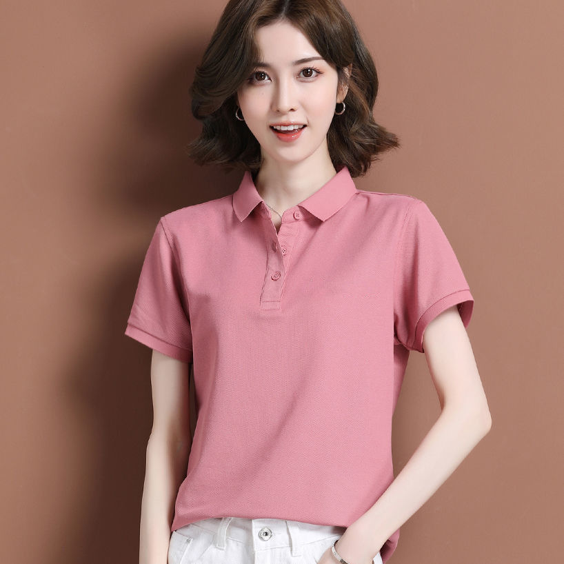2022 New Personalized Women Polo Shirt Short Sleeve Advertising Shirt Rose Red Navy Blue Dark Red Green, White
2022 New Personalized Women Polo Shirt Short Sleeve Advertising Shirt Rose Red Navy Blue Dark Red Green, White
