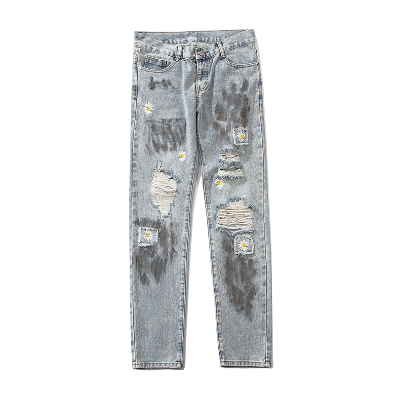 Embroidery Hole Streetwear Jeans Men Loose Plus Size Washed Retro Denim Trousers Hip Hop Casual Jean Pants, Blue
Embroidery Hole Streetwear Jeans Men Loose Plus Size Washed Retro Denim Trousers Hip Hop Casual Jean Pants, Blue