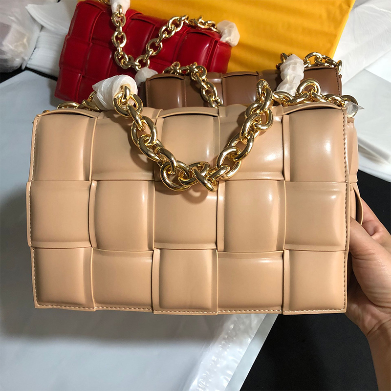 Luxury Handbag Women Bag Designer Thick Metal Chain Plaid Woven Shoulder Trend Bags Female Crossbody Messenger Flap Purse, Blue
Luxury Handbag Women Bag Designer Thick Metal Chain Plaid Woven Shoulder Trend Bags Female Crossbody Messenger Flap Purse, Blue